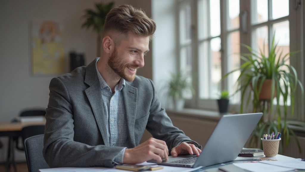 Webdesigner werkt aan responsive layout op computer met tablet en smartphone op het bureau