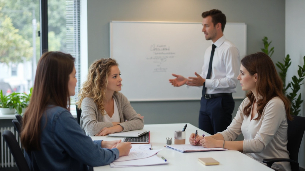 Team samenwerkingsruimte met professionele werkplek